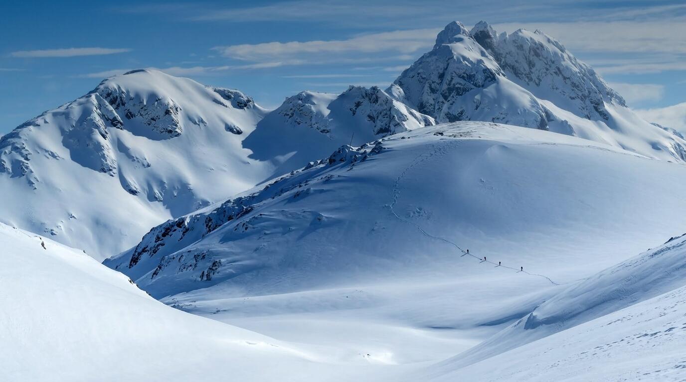 Patagonian Andes mountains at golden hour